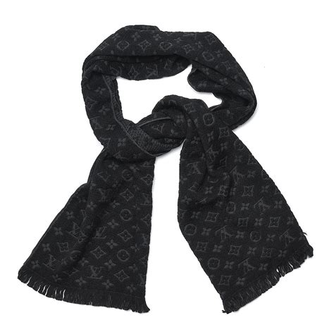 used louis vuitton scarf|Louis Vuitton black wool scarf.